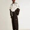 Pantalones cargo de nailon ripstop de color negro Pantalones cargo de nailon ripstop de color negro