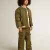 Pantalones cargo para niños en verde militar Pantalones cargo para niños en verde militar