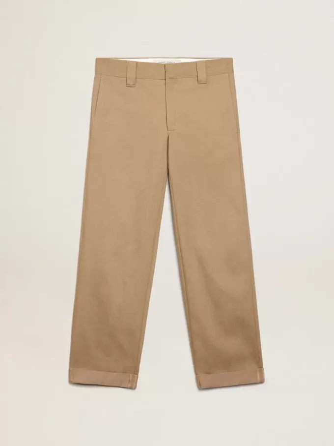 Pantalones chinos beige caqui de la colección Golden Pantalones chinos beige caqui de la colección Golden