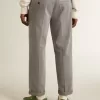 Pantalones chinos de algodón de color gris Pantalones chinos de algodón de color gris