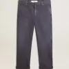 Pantalones chinos de hombre en azul con efecto desgastado Pantalones chinos de hombre en azul con efecto desgastado