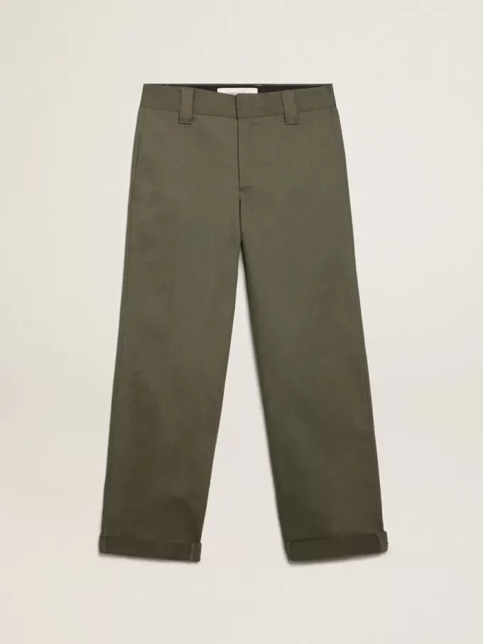 Pantalones chinos Golden Collection en verde militar Pantalones chinos Golden Collection en verde militar