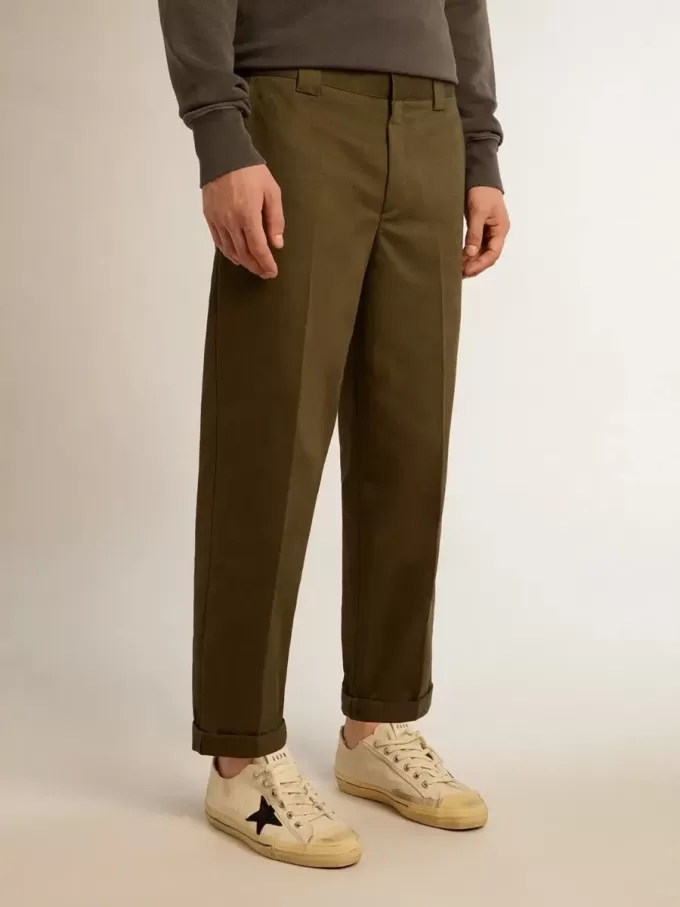 Pantalones chinos Golden Collection en verde militar Pantalones chinos Golden Collection en verde militar