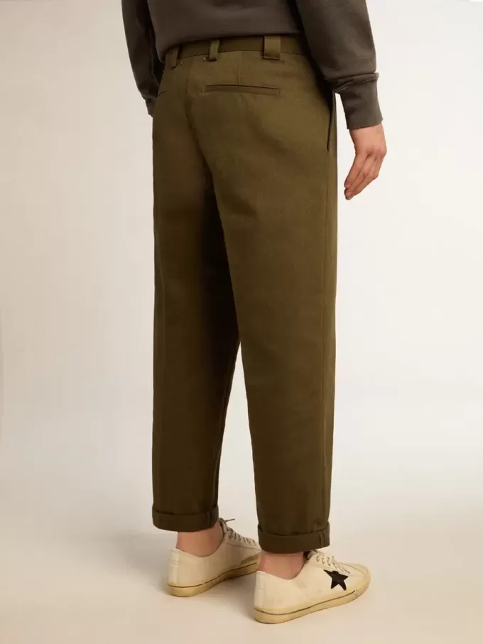 Pantalones chinos Golden Collection en verde militar Pantalones chinos Golden Collection en verde militar