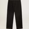 Pantalones chinos negros de algodón para hombre Pantalones chinos negros de algodón para hombre