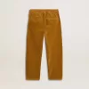 Pantalones chinos para niño en color tabaco con bordados Pantalones chinos para niño en color tabaco con bordados