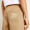 Pantalones cortos de algodón beige para niño Pantalones cortos de algodón beige para niño
