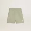 Pantalones cortos verde claro con estrella blanca Pantalones cortos verde claro con estrella blanca