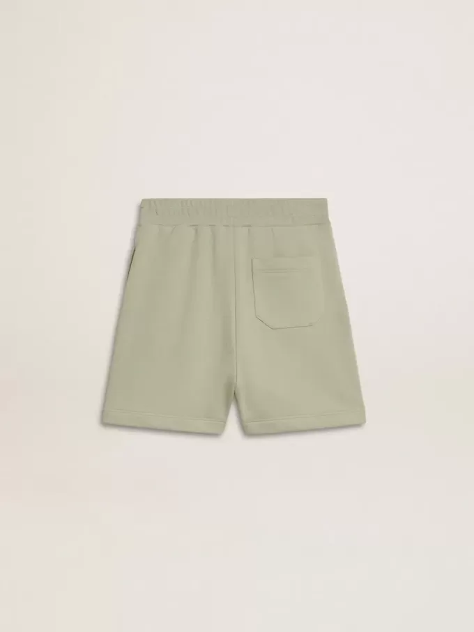 Pantalones cortos verde claro con estrella blanca Pantalones cortos verde claro con estrella blanca