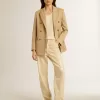 Pantalones crudo con lentejuelas transparentes por toda la prenda Pantalones crudo con lentejuelas transparentes por toda la prenda