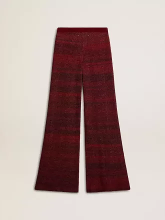 Pantalones de algodón con rayas irregulares