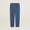 Pantalones de chándal azules para niño con bordado
