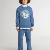 Pantalones de chándal azules para niño con bordado