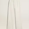 Pantalones de chándal blancos de algodón para mujer Pantalones de chándal blancos de algodón para mujer