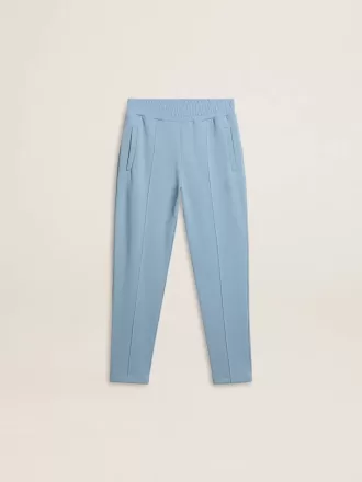 Pantalones de chándal estampados azul claro para niño Pantalones de chándal estampados azul claro para niño