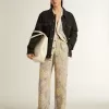 Pantalones de chándal multicolor para mujer con estampado floral Pantalones de chándal multicolor para mujer con estampado floral