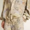 Pantalones de chándal multicolor para mujer con estampado floral Pantalones de chándal multicolor para mujer con estampado floral