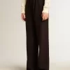 Pantalones de chándal negros de viscosa para mujer Pantalones de chándal negros de viscosa para mujer