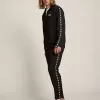 Sudadera negra con cremallera y estrellas blancas para hombre Sudadera negra con cremallera y estrellas blancas para hombre