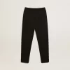 Pantalones de chándal negros para niño con estrellas blancas