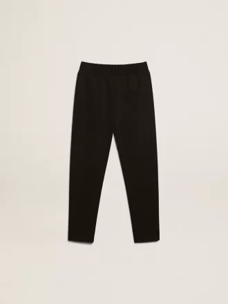 Pantalones de chándal negros para niño con estrellas blancas Pantalones de chándal negros para niño con estrellas blancas