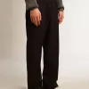 Pantalones de chándal para hombre de lana azul oscuro Pantalones de chándal para hombre de lana azul oscuro