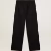 Pantalones de chándal para hombre de lana azul oscuro Pantalones de chándal para hombre de lana azul oscuro