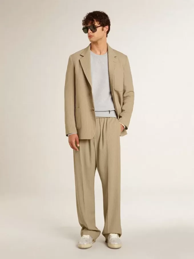 Pantalones de chándal para hombre en color travertino