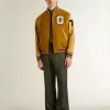 Pantalones de chándal para hombre en color verde oscuro con rayas verticales. Pantalones de chándal para hombre en color verde oscuro con rayas verticales.