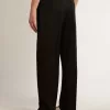 Pantalones de chándal para hombre en lana negra Pantalones de chándal para hombre en lana negra