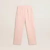 Pantalones de chándal rosas con estampado para niña Pantalones de chándal rosas con estampado para niña