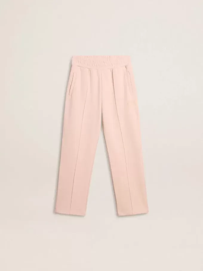 Pantalones de chándal rosas con estampado para niña Pantalones de chándal rosas con estampado para niña
