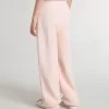 Pantalones de chándal rosas con estampado para niña Pantalones de chándal rosas con estampado para niña