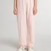 Pantalones de chándal rosas con estampado para niña Pantalones de chándal rosas con estampado para niña