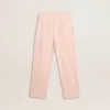 Pantalones de chándal rosas con estampado para niña Pantalones de chándal rosas con estampado para niña