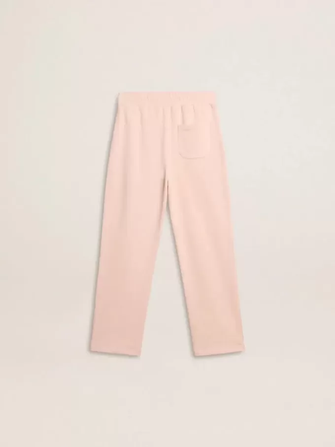 Pantalones de chándal rosas con estampado para niña Pantalones de chándal rosas con estampado para niña