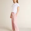 Pantalones de chándal rosas con estrella brillante en la parte delantera. Pantalones de chándal rosas con estrella brillante en la parte delantera.