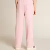 Pantalones de chándal rosas con estrella brillante en la parte delantera. Pantalones de chándal rosas con estrella brillante en la parte delantera.