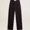 Pantalones de denim de algodón para mujer con adornos de cristales y piedras Pantalones de denim de algodón para mujer con adornos de cristales y piedras