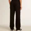 Pantalones de denim de algodón para mujer con adornos de cristales y piedras Pantalones de denim de algodón para mujer con adornos de cristales y piedras