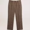Pantalones de hombre con estampado de pata de gallo Pantalones de hombre con estampado de pata de gallo