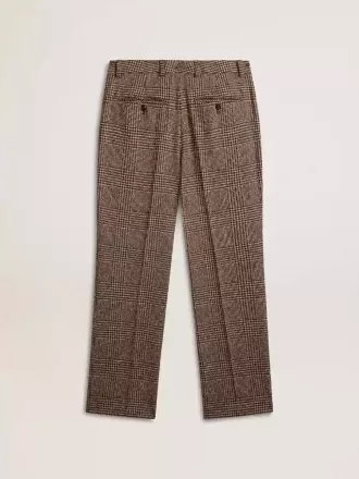 Pantalones de hombre con estampado de pata de gallo