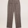 Pantalones de hombre con estampado de pata de gallo Pantalones de hombre con estampado de pata de gallo