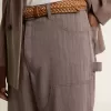 Pantalones de hombre de mezcla de lana en micro chevron marrón claro Pantalones de hombre de mezcla de lana en micro chevron marrón claro