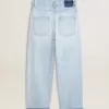 Pantalones de hombre en denim con efecto desgastado