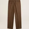 Pantalones de hombre en pata de gallo tricolor Pantalones de hombre en pata de gallo tricolor