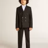 Pantalones de lana azul oscuro para niño