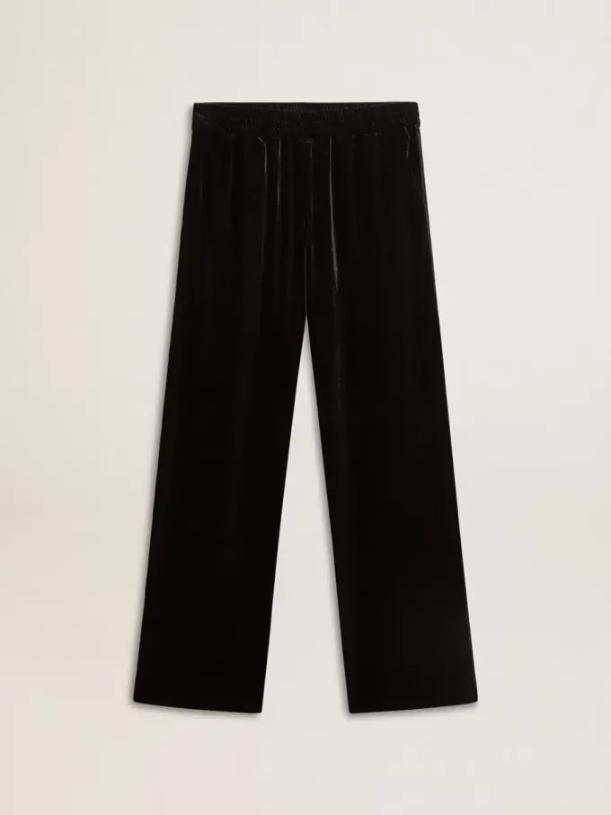 Pantalones de terciopelo negro para hombre Pantalones de terciopelo negro para hombre