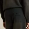 Pantalones deportivos unisex lavados en negro Pantalones deportivos unisex lavados en negro