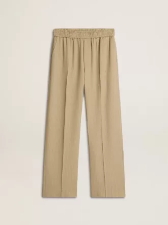 Pantalones joggers para mujer en color travertino Pantalones joggers para mujer en color travertino